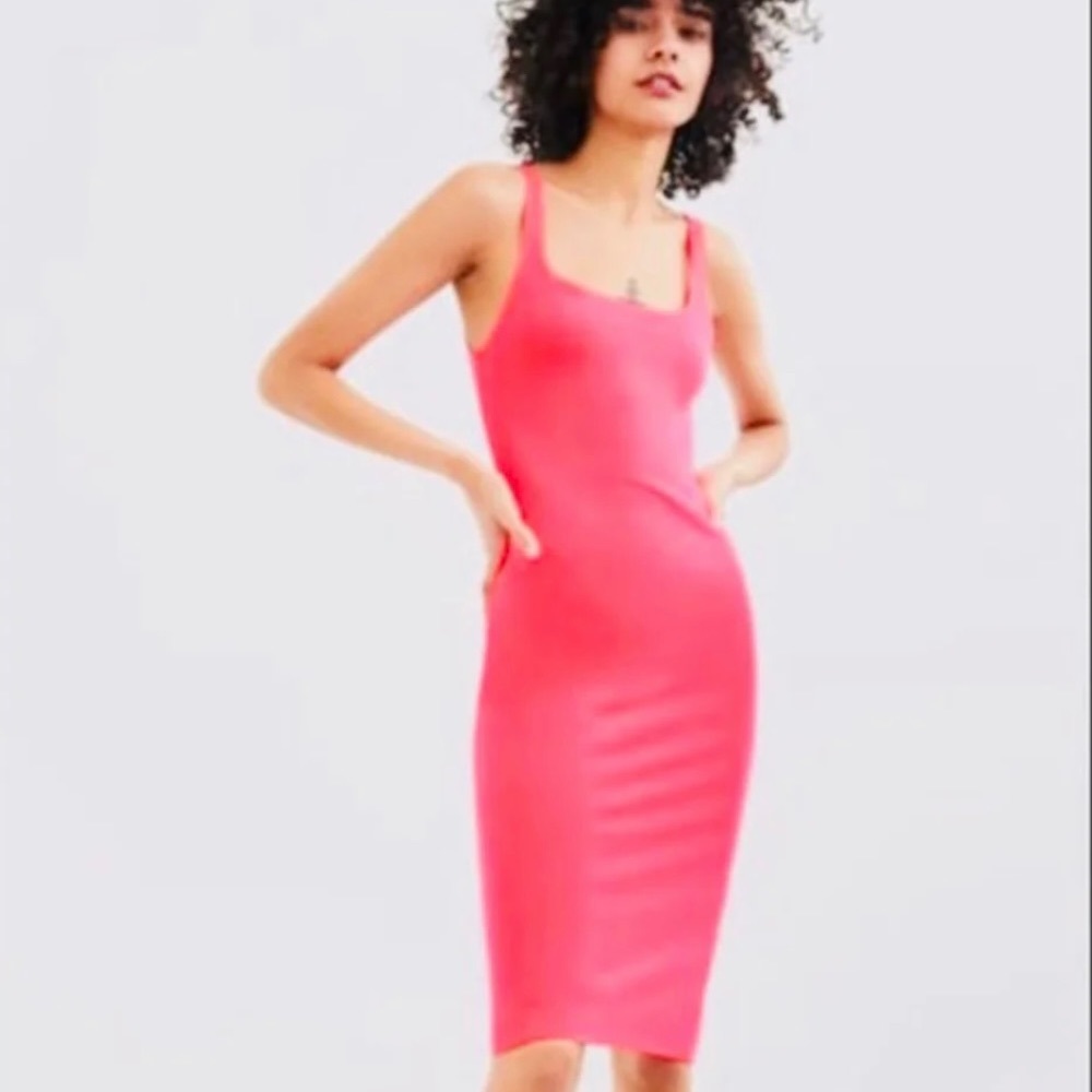 Pink tank dress